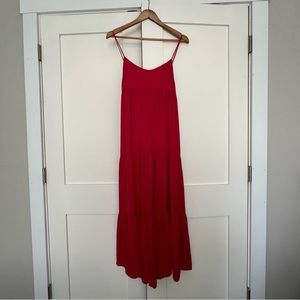 Oysho Pink Tiered Dress